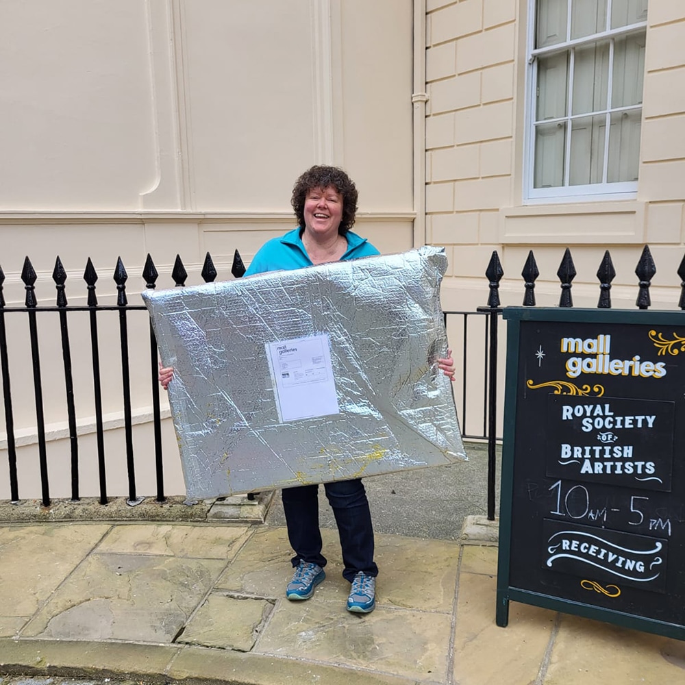 Jan at Mall Galleries