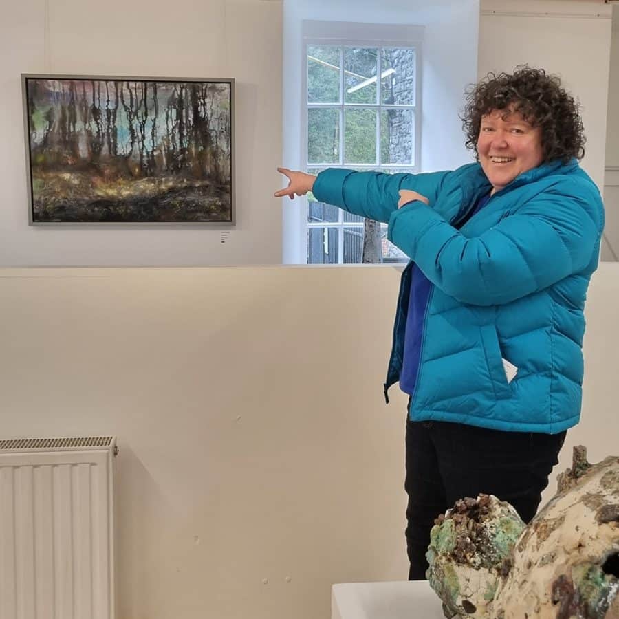 Jan at Fairfield Mill - Out of the Earth exhibition