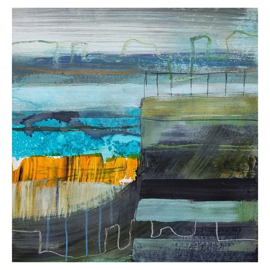 Down at the Docks - contemporary art by Jan Morley