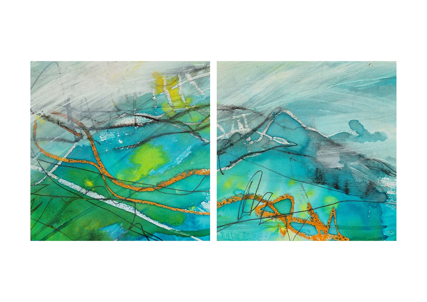 Misty Morning i & ii - Art Blocks