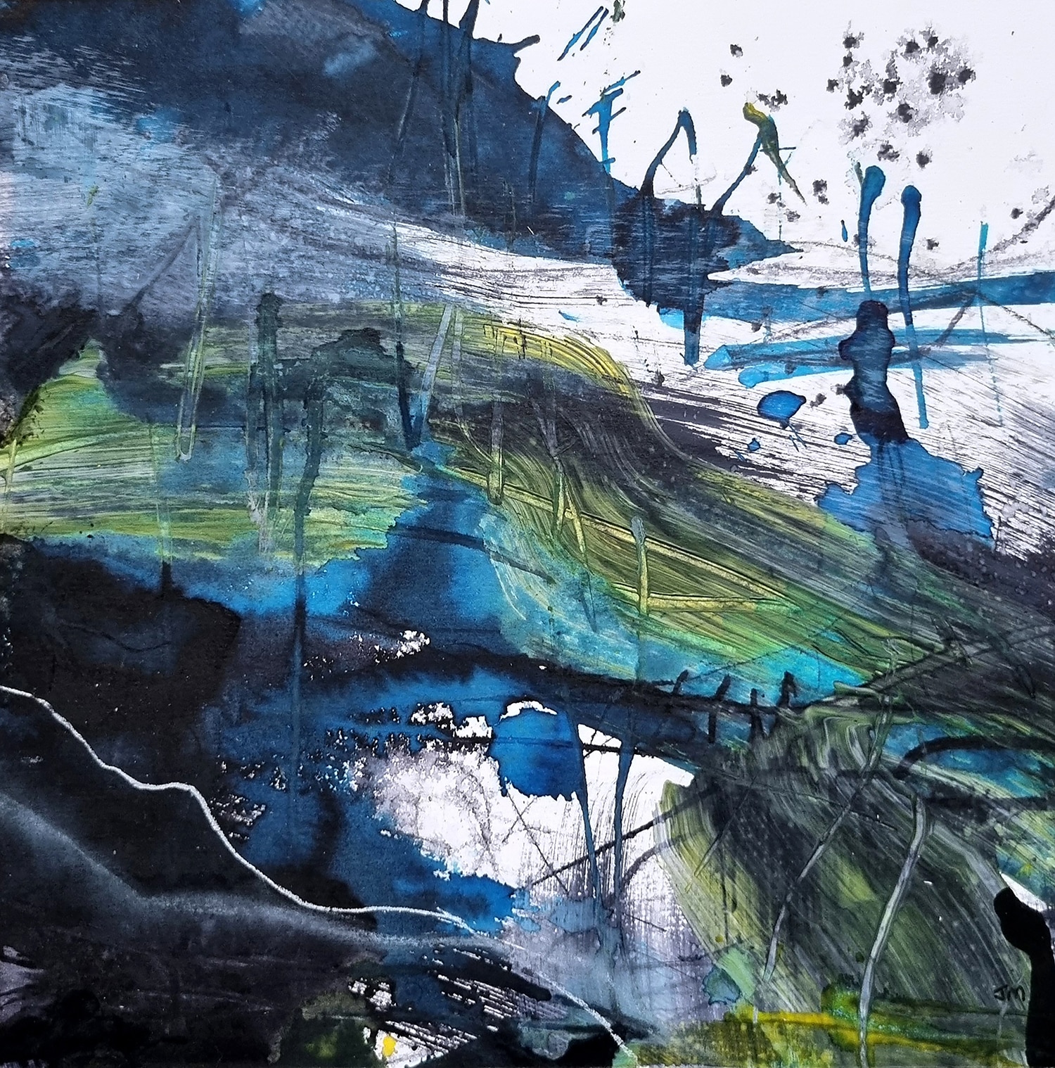 Wildness on the Edge Triptych - Contemporary Original Art