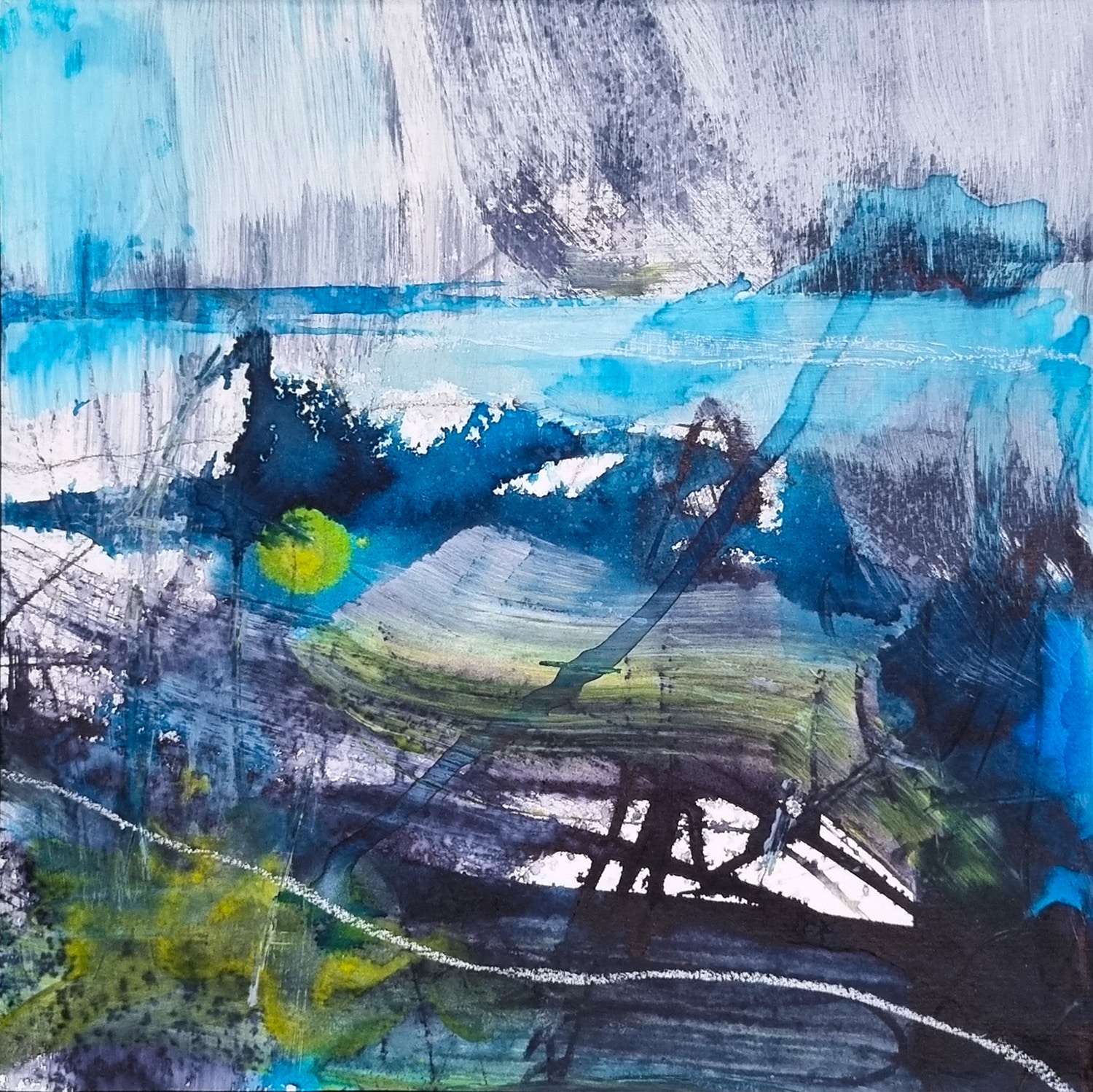 Wildness on the Edge Triptych - Contemporary Original Art