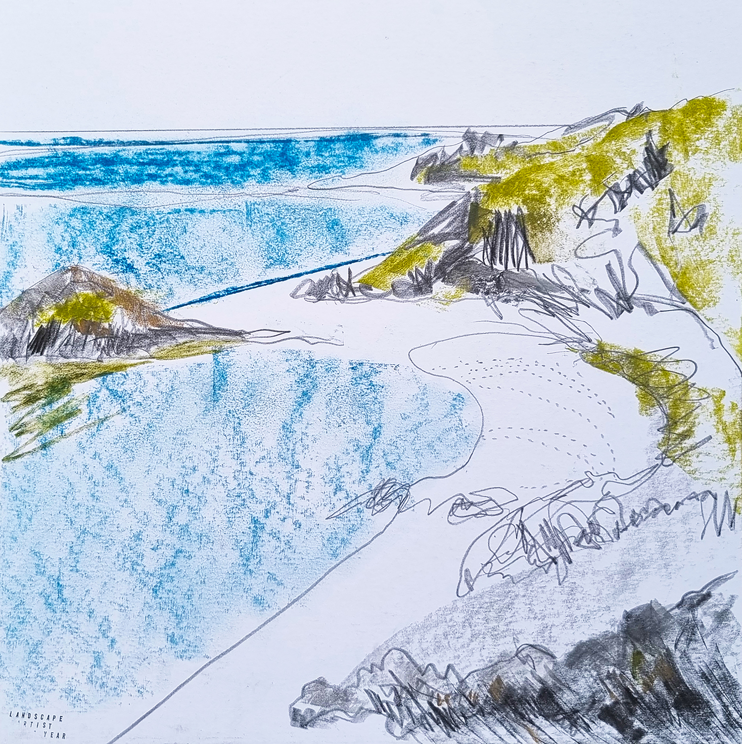 Scene from Above - Contemporary Original Art